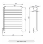 Toalheiro Térmico Luxo Clean Branco Aquece