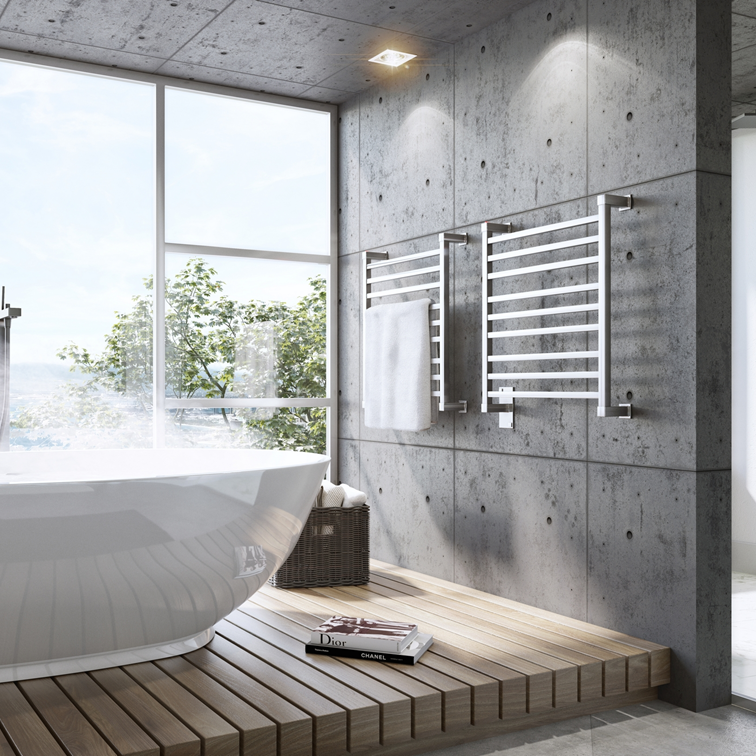 Toalheiro Térmico Luxo Clean Preto Aquece