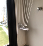 Varal Individual de Teto Comando com Suporte L