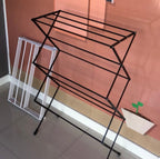 Varal Sanfonado de Chão Vertical Preto